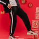 彪马（PUMA）情侣装运动套装 春春季T7立领外套夹克长裤时尚潮流舒适休闲裤 套装/男女同款 L/180