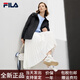 斐乐（FILA）女梭织外套2025春新时尚休闲简约宽松连帽风衣上衣 雾莲白-IV S 160/80A