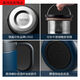 Taifugao Japanische Marke 316 Edelstahl Thermos Cup Männer und Frauen Tee Tasse Wasserbecher Bürokapazität 500 ml Knight Black T6172