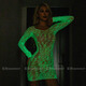 
Seven-color life full-body stockings luminous one-piece socks luminous stockings mesh one-piece socks fluorescent strap bra full-body socks large-size fishing net 6623 single size (80-130Jin [Jin equals 0.5 kg]) confidential shipping
