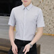 Lilang Chemise à manches courtes à rayures Lilang Men 2025 Été Nouvelle entreprise Fire-Free-Free Shirt Trendy Casual Shirt Men's White M