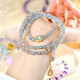 [Kristallproduktion und Verkaufsauswahl] Natürliche Kristall-Lace Stone Erdbeerkristallgrippe Drei-Kreis-Armband Armband Geburtstagsgeschenk Y1591 Lace Stone Drei-Kreis-Armband [Kunde]