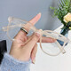Midai frame anti-blue light flat-glass mirror without makeup artifact versatile men and women same style Internet celebrity anti-blue light glasses 15940 sand tea frame [glass box + mirror cloth] -600