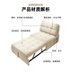 Fergero Single Sofa Bett integriertes Dual-Purple-Spleißbett erweiterte Falt-Ledersofa Bett 2025 Neues 168B#0,8 m