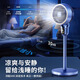 Niye 300m2 Powerful Cooling丨16% Cooling in Seconds Electric Fan Silent Bedroom Super Silent Level One Energy Efficiency Fan Refrigeration Air Conditioning Fan Household Floor Fan Air Circulation Fan Ice Blue 200m Cooling-Mechanical Power Saving-Silent Constant Cooling