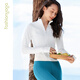 Fan Sheng Yoga Running Fitness Kleidung für Frauen Schlanke hüftlange Hülse Nackt Outdoor Casual Sports Jacke FC12858 Sandelholz s