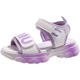 Palm Girls Sandals Summer 2025 NUEVA Fashion Fashion Fashion Princess Zapatos Sandalias deportivas suaves Zapatos de playa para niños Rosa [9902] 26 _Shoe Longitud es de aproximadamente 16.5 cm