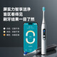 ROAMAN Bear smart screen electric toothbrush with tooth surface recognition, recommended by dentists for deep cleaning, whitening and gum protection, as a birthday, Christmas and New Year gift for male and female friends, T10Pro Gray