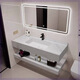 
Rock slab seamless wash basin integrated double bathroom wash basin hotel toilet wash basin [Stylish and simple] Fish belly white seamless basin [Smart [SQWY Classic] 60*50 5689 pieces sold