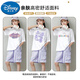 迪士尼（Disney）女童短袖套装夏季薄款儿童2025新款速干运动服童装两件套夏装10岁 9922纯棉白色+18442纯棉紫色 120 cm