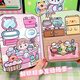 
IGNB cute baby new style Kapibala quiet book handmade material bag girl toy pinch Le magnetic sticker book Adventure + Hot Spring [2 books] Mini magnetic book material