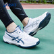 Asics men's shoes new badminton shoes men's GEL-ROCKET 12 cushioning shock-absorbing training shoes sports shoes white/blue (12th generation) 40.5