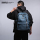 TRUFFLE casual backpack for men, large capacity junior high school students schoolbag female travel computer backpack college students (upgrade) SJWD-forest brown orange