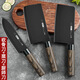 Fat Donglai Fat Donglai's same style complete set of stainless steel kitchen knives for household use sharp kitchen knife bone chopping knife chef's special slicing knife kitchen Zhizunya black belt knife holder 7-piece luxury kitchen set Zhizun