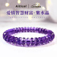 Etcol Natural Uruguayan Amethyst Abacus Bead Bracelet Women's Faceted Wheel Bracelet as Valentine's Day Gift for Girlfriend and Wife Boutique Grade Faceted Amethyst-8mm