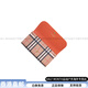 Burberry Checked Cowhide Card Bag Wallet Wallet Women's Khaki/Orange Modetrend Vielseitiger klassischer Basispaket (Bag + Staubbeutel)