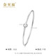 Jinzhifu inheritance platinum light bead bracelet PT950 platinum transfer bead women's bracelet for wife, girlfriend, Chinese Valentine's Day gift, about 6.4 grams (refund more, make up less) #53