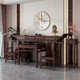 Bailuyuan Central Hall Set Set Set Solut Wood Central Hall Set Set Новый китайский стиль Стол Алтаря Зала SN3895 Медный официальный стул шестигран
