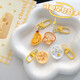 Süße Frühstücksteller Anhänger Spaß Simuliertes Essen Spiel Keychain Girl Heart Backpack Accessoires Paar bester Freund Geschenk [Frühstücksteller] 1 Toast