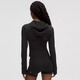 lululemon露露女外套 25新品 Define系列 女士短款连帽夹克 轻薄透气上衣 黑色Black 3XS (0)
