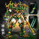 La tendencia nacional china de la tendencia mecha de la asamblea de la asamblea de la asamblea de los juguetes Guan Yu y Zhao Yun son compatibles con LEGO Black Goku Houyi Ninja Gundam Future Mecha 691 Partículas/Alto aproximadamente 26 cm