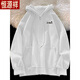 Hengyuanxiang Velvet Cardigan simple para mujeres en otoño e invierno 2025 Nueva chaqueta con capucha impresa casual de moda