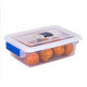 Caja de refrescos de plástico rectangular para refrigerador, caja de almacenamiento de grado de alimentos sellado de gran capacidad transparente 22L Modelo sellado 9901 52*36.5*16 cm