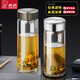 Heenoor Store Flagship Store Oficial Copa de vidrio Engrasada con una taza de té de malla de filtro Copa de agua portátil transparente Termos Copa Termos 530 ml Color natural XN-6196 con Mase de filtro Enviar taza