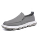 Chaussures en toile de marque monide Chaussures en tissu polyvalent respirant pour hommes Hommes de la paresse décontractée pour hommes chaussures pour hommes en vigueur noir 40