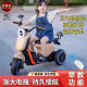 双人儿童电动摩托车遥控三轮车宝宝男女童车大号可充电小孩玩具车 BDL-688现代款绿色+12v7遥控双驱
