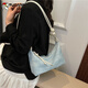 Woodpecker's popular bag for women this year 2025 super hot new fashion denim shoulder bag casual versatile dumpling crossbody bag black