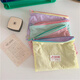 
Fan Ye’s Korean version of ins storage bag, large capacity makeup bag, change lipstick storage bag, miscellaneous bag, travel toiletry bag, portable color contrast makeup bag [mint green 16*22cm]