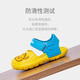 Cool Chapter (KUZHANG) baby sandals for summer for boys and girls soft sole non-slip waterproof home children's hole shoes children sandals Baotou beach 9277/gray blue 13 inner length CM size suitable for foot length