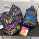 Frauen-Rucksack neuer Mode-College-Stil Junior High School-Schüler Grundschüler wasserdichte Kleidung-resistenten Reise-Rucksack schwarz (kein Anhänger) TJ929