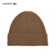 LACOSTE Wang Yibo's same style French crocodile couple's 25 autumn versatile knitted hat | RB0001 DPC/walnut color TU