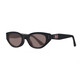 2025 Neues GM Retro Polarisierte Katzenauge -Sonnenbrille für Frauen, schlanker kleiner Rahmen, europäische und amerikanische Straßenaufnahme Heiße Mädchen Sonnenbrille 857 Schwarzer Rahmen graues Blatt [Glassbox + Spiegeltuch]
