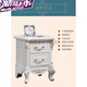 
Mengfusfee European style bedside table European style mini night table simple narrow storage cabinet small bedside cabinet storage cabinet two draw small cabinet 9871 ivory white silver drawing