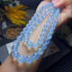 Qianjun 2025 new collection-grade Brazilian aquamarine necklace Hainan pagoda chain fashion crystal jewelry mother girlfriend tower chain necklace