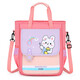 Girls' cram bag cute book bag primary and secondary school students school bag large capacity can shoulder cross-span bag make-up bag ZW-0783# deep pink