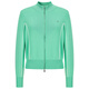 
Three-color sports style round neck double zipper small jacket
