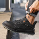 BM INS NEU NEUER Herbst Herrenarbeitsschutz Schuhe Anti-Smash und Anti-Punktion bequeme Sicherheitsschuhe Baustelle Anti-Rutsch-Arbeit Schuhe Herren Stahlbeutel Zehen 9215-1-safe Schuhe; 41