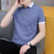 
Seven Wolves official flagship summer lapel short-sleeved T-shirt men's Korean style slim fashion brand men's polo shirt neck T-shirt men's print QY679 white M