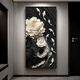 TURBOSUN porch hanging paintings face the entrance door with high-end three-dimensional western wall Jiuyu picture porch decoration painting hanging directly opposite the door Jiuyu Fengnian C 60*12035mm+transparent golden frame