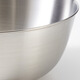 MUJI stainless steel basin tableware household kneading basin vegetable washing basin and basin cooking basin silver L diameter 22*height 9.1cm