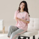 Yalu 2025 Neue Frauen Pure Cotton Pyjamas Set Summer Kurzärmelige Hosen koreanische Baumwollkleidung im koreanischen Stil für Frauen im zweiteiligen Großhandel 9721 m