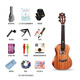 Ajima AJIMA Full Single Mahogany Ukulele Small Guitar Beginners Male Student Adult Female Uklili A3 23-inch Log Color A3 Full Single Matte