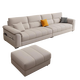 
Dudumeijia Fabric Sofa Living Room 2025 New Detachable Washing Sofa Simple Handrail Storage Cotton and Lines Sofa 528#
