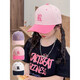 Ultraman Children's Hat Spring and Autumn R Letters 2025 New Baseball Cap Boy Baby Fashion Baseball Cap Sun Hat 2# Rose Red Mesh Breathable Model 2-15 Years Old All Size