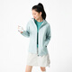 361 Chaqueta para mujeres en la pantalla de lluvia de otoño deportes impermeables y chaqueta con capucha suelta al aire libre casual 662534601-2