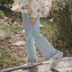 
Mamimaca MOMOCO children's pants for girls' autumn children's clothing fashionable and stylish denim trousers
